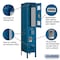 Salsbury Industries 2 Tier Vented Locker, 12"Wx66"Hx18"D, 2 Door, Blue, Unassembled 72158BL-U - alternate 2
